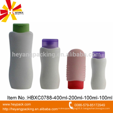 100ml 200ml 400ml HDPE Emballage de shampoing en plastique